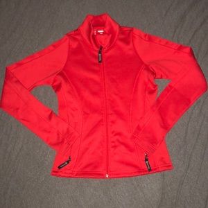 Bright Red Zip Up